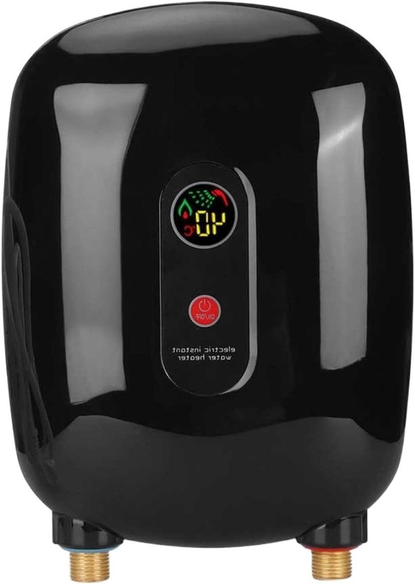Doorstroomverwarmer - Boiler Waterverwarmer - Snel Warm Water - 3 Seconden Verwarming - 265 mm - Zwart