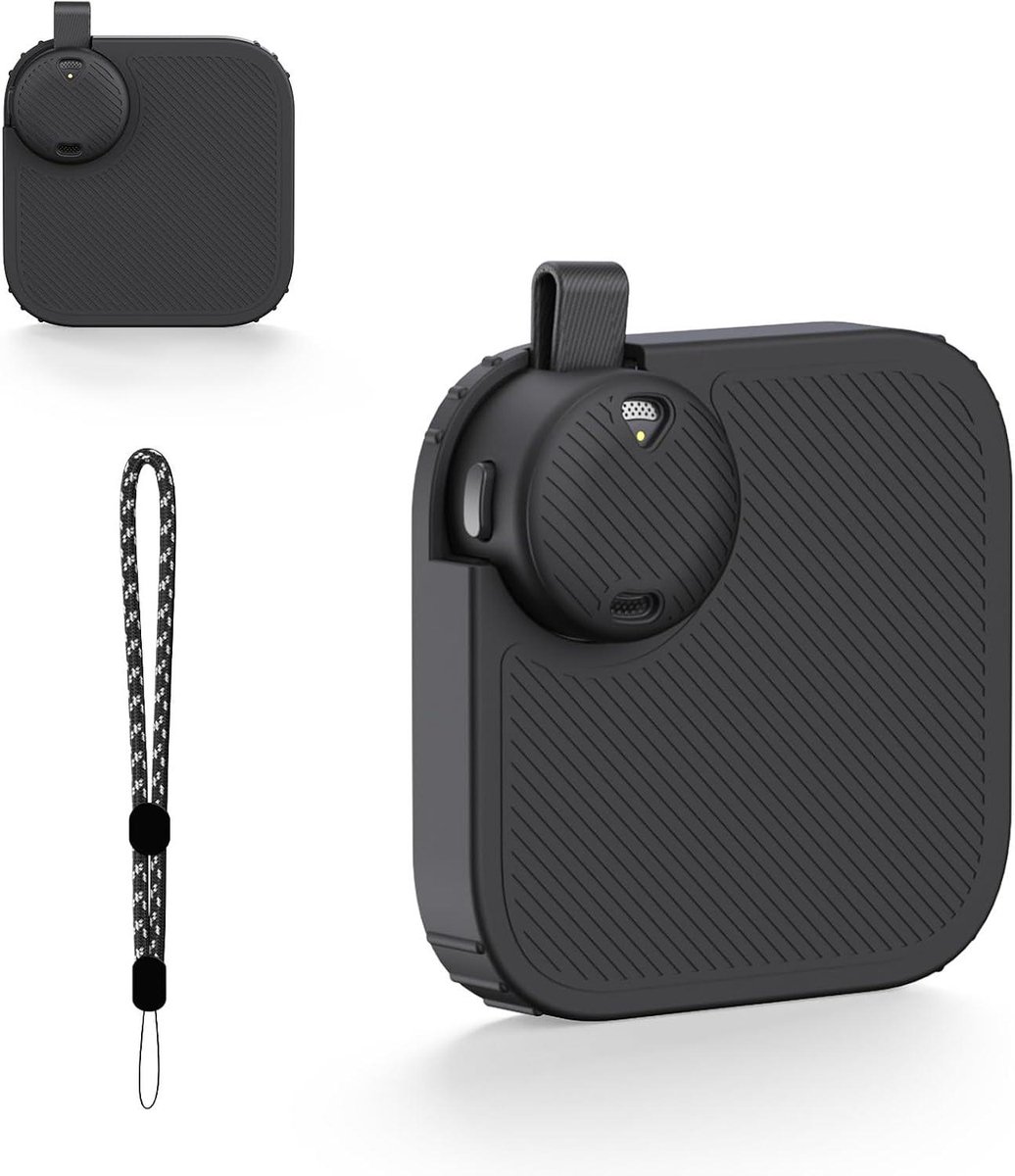 Beschermhoes Dicteerapparaat - Hoes met dop - Mobiel Gebruik - Schokbestendig Stofdicht - 15x10 cm - Zwart