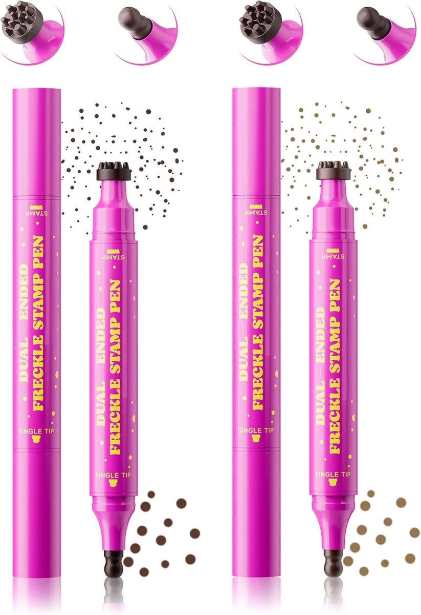 Kleine vissen make-up stempels, 2 unieke kunstvisstempels, waterdicht en sneldrogend voor een natuurlijke uitstraling en perfecte afwerking