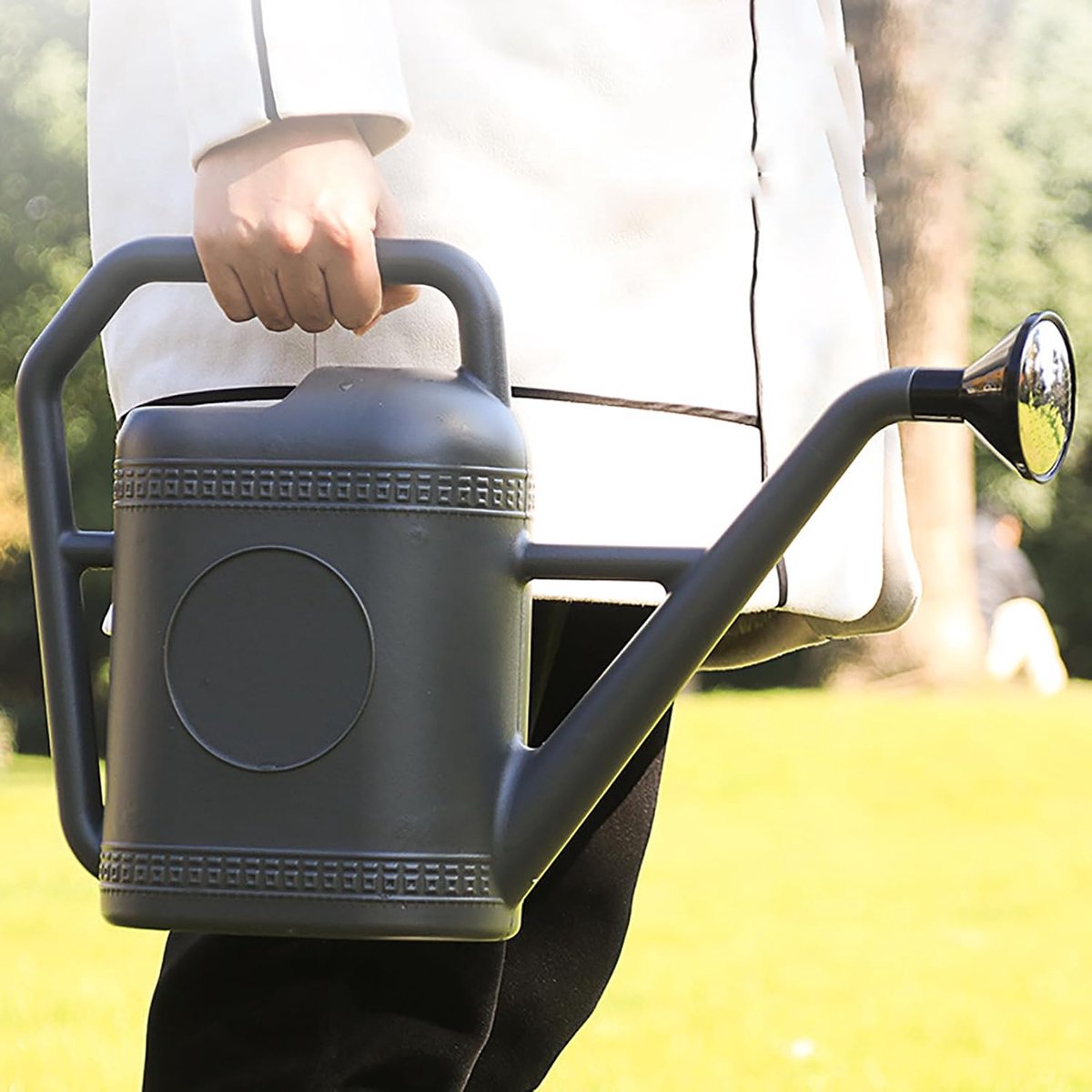 Tuingieter Lange Uitloop - Gieter Kamerplanten - Planten Water Geven - Verdikt Plastic Materiaal - 5L - Grijs