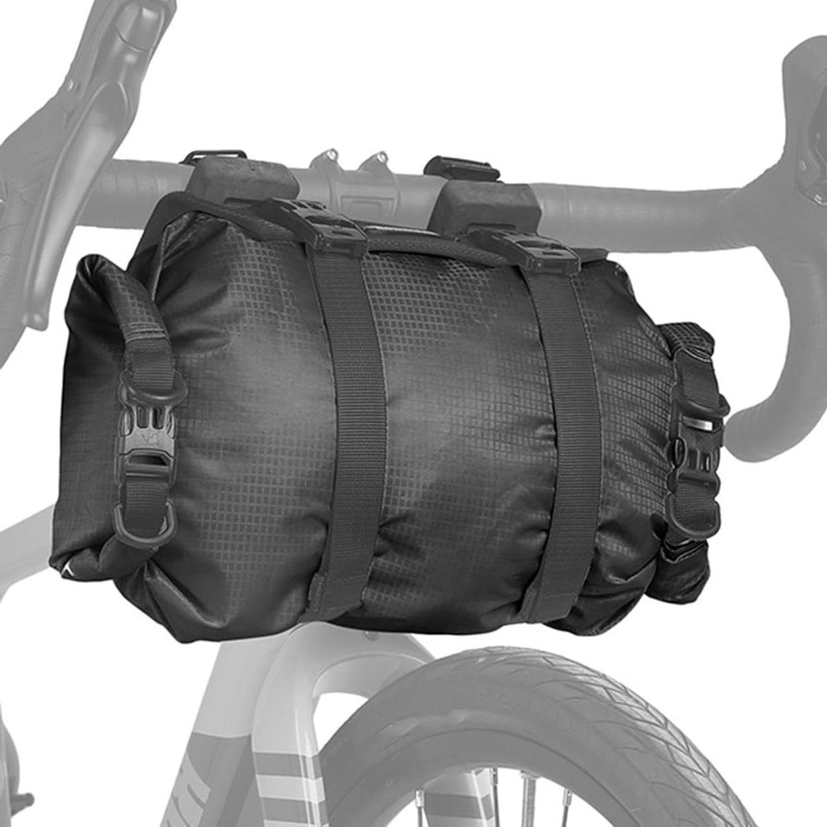 Fietstas Stuurtas - Fiets Opbergtas - Woon-werkverkeer en Reizen - Schokabsorberend EVA-schuim - 12L - Zwart