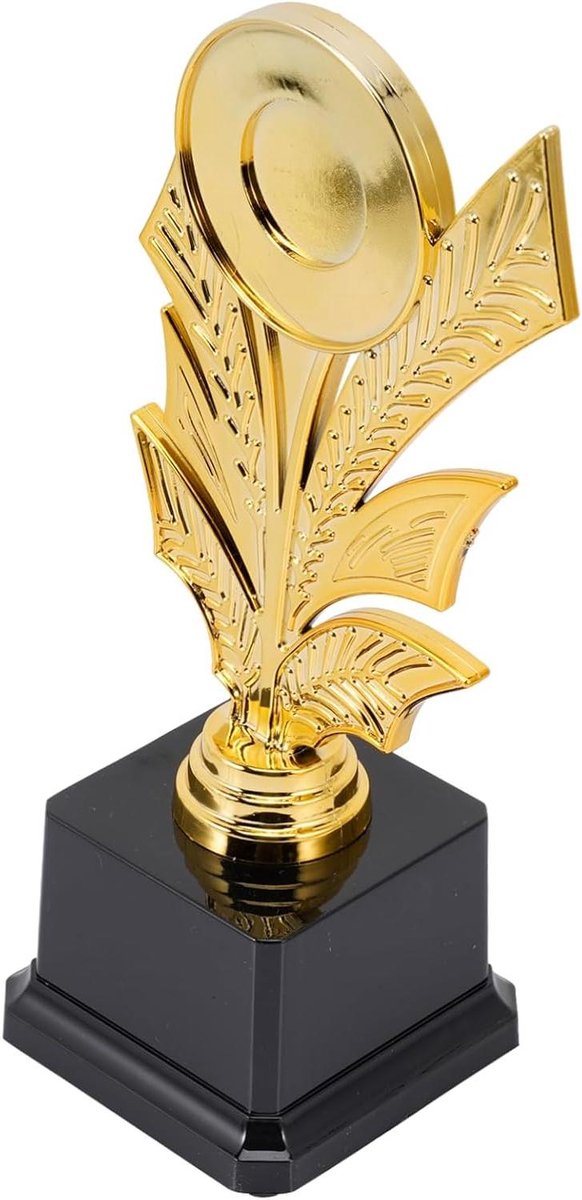 Gouden Trofee Bekers - Prijs Trofee - Wedstrijden Feestjes - Lichtgewicht Duurzaam - 21.5 cm - Goud