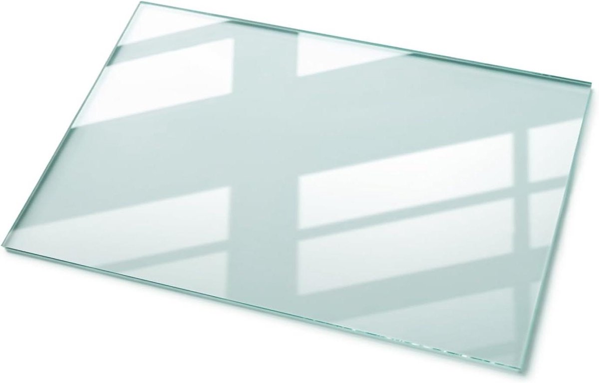 Tafelblad Glas - Bureau blad Glasplaat - DIY Tafelprojecten - Krasbestendig Hittebestendig - 120x80 cm - Helder