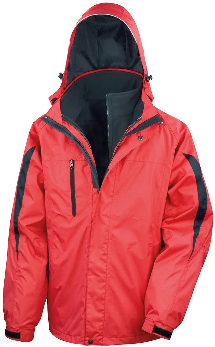 Result Men´s 3-in-1 Journey Jacket With Soft Shell Inner RT400 - Red/Black - M