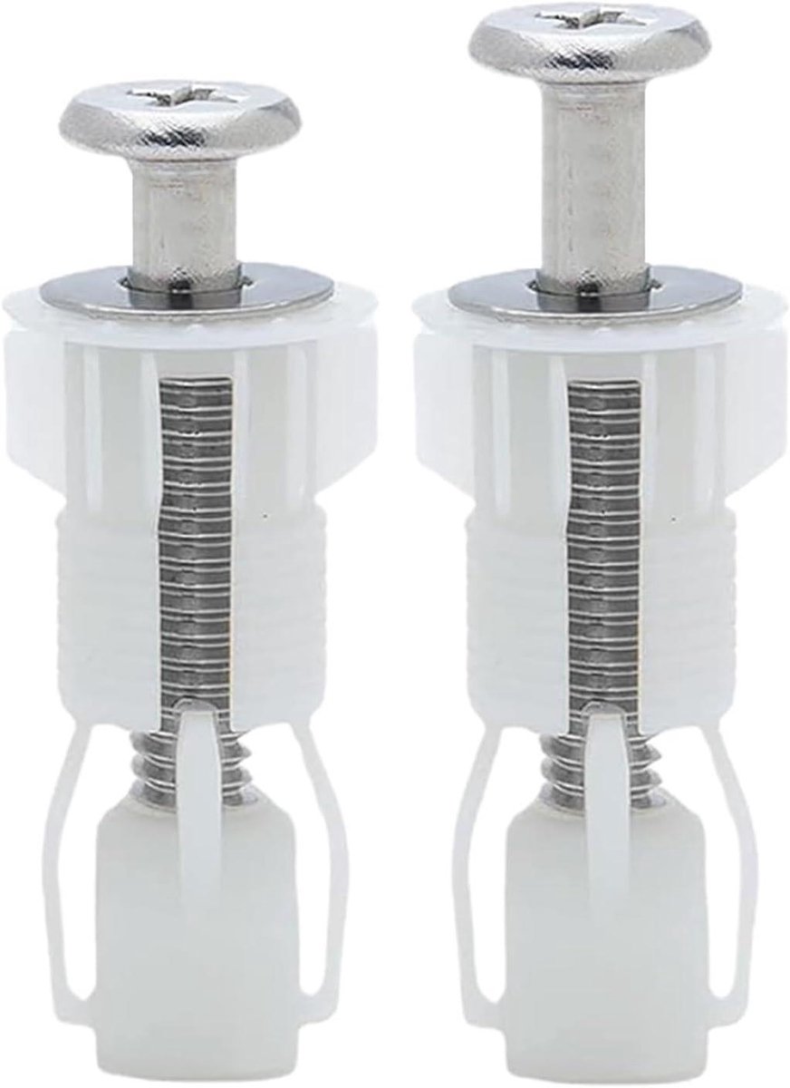 Toiletbril Schroeven - Bevestigingsset Reparatie - Onderhoud Badkamer - Vochtbestendig Nylon - 2 Stuks - Niet gespecificeerd