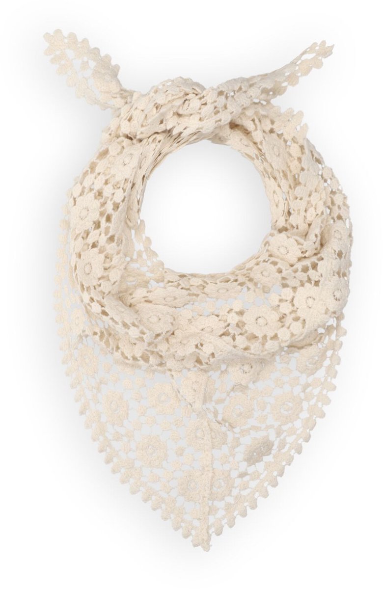 Notre-V Muse Sjaals Dames - Ecru - Maat ONESIZE