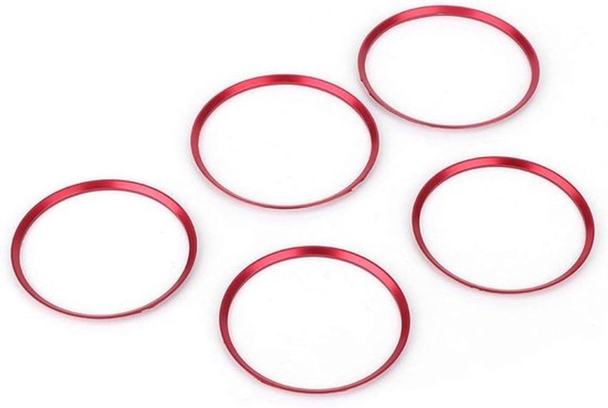 Decoratieve ring voor luchtuitlaat, aluminium trim voor autoventilatie, AC-ring cover, geschikt voor CLA GLA klasse 13-1, rood