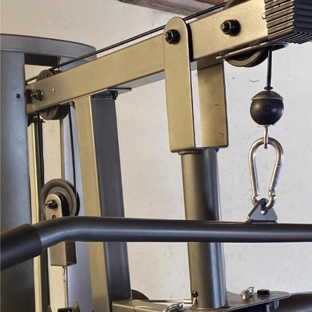 Fitness Katrol Kabel - Vervangingskabel Krachttraining - Thuis Krachttraining - Kunststof Gecoate Staaldraad - 5 mm dikte - Zwart