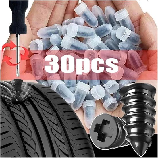 Vacuüm Band Reparatie Nagels - Lekke Banden Reparatie Kit - Band Punctie Repareren - Directe Reparatie Zonder Demontage — afbeelding 2