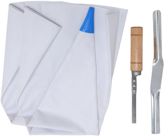 Metselmortelzak Set - Voeggereedschap Kit - Voegen van Stenen - Duurzame PVC Constructie - 3 Stuks - Grijs — afbeelding 5