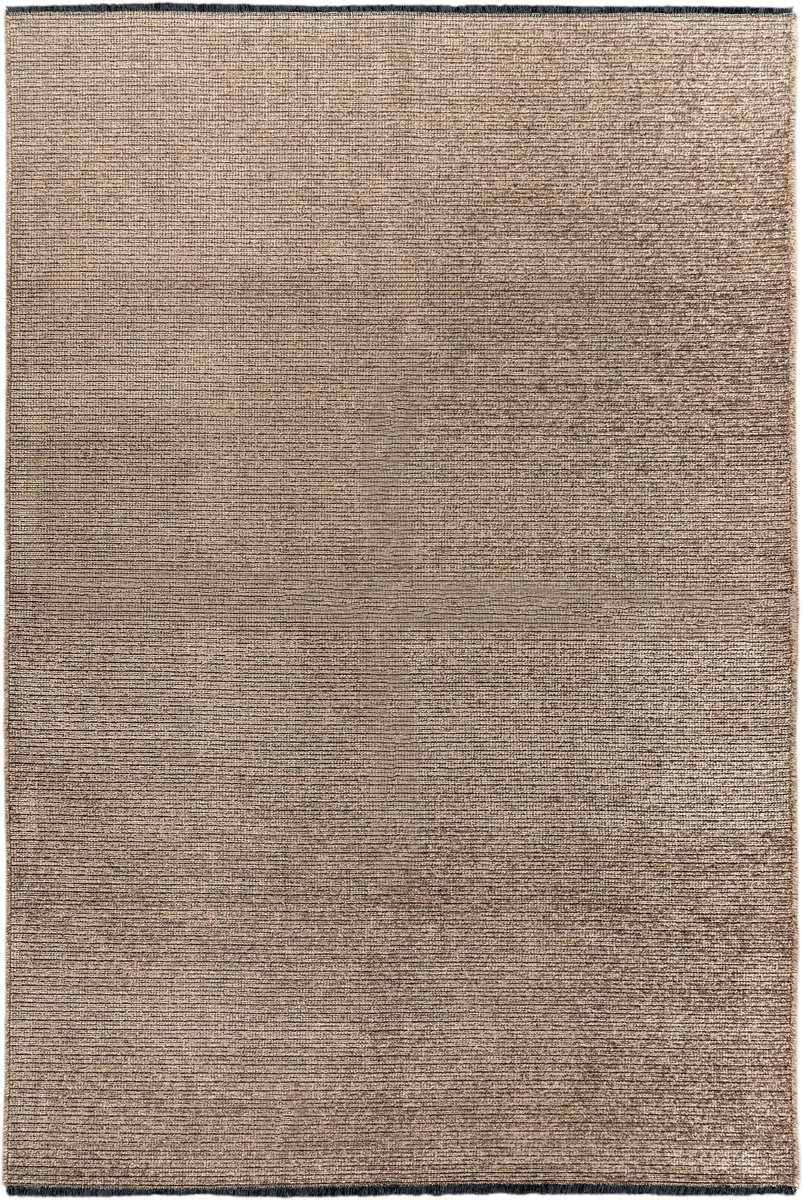 Padiro laagpolig vloerkleed 200 x 290 cm - zilver - modern effen design - voor binnen en buiten - van polyester