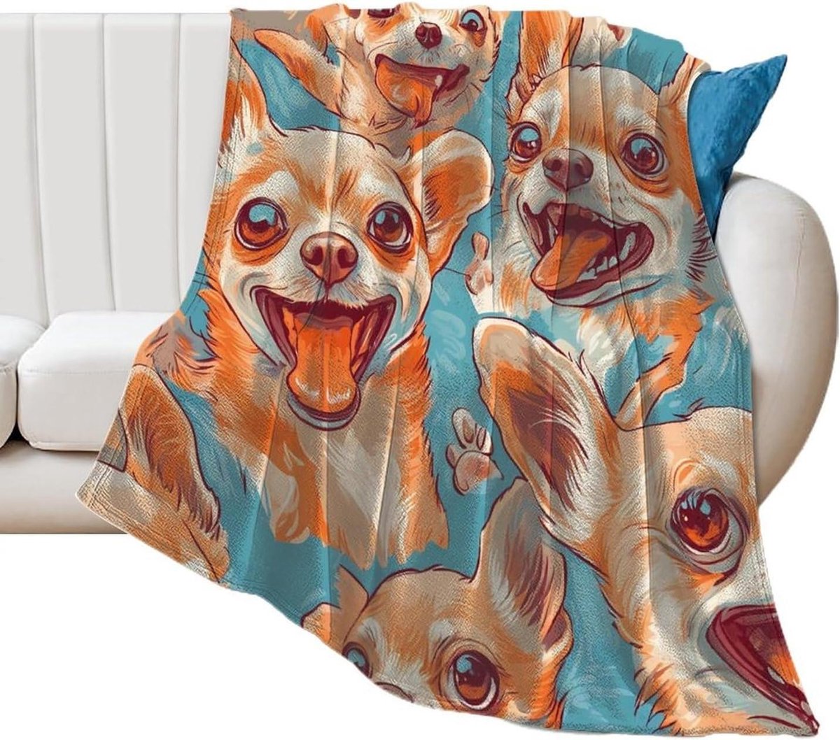 Honden Fleece Deken - Zachte Plaid - Huisdier Comfort - Anti-Pilling Flanel - 150x200cm - Stijl