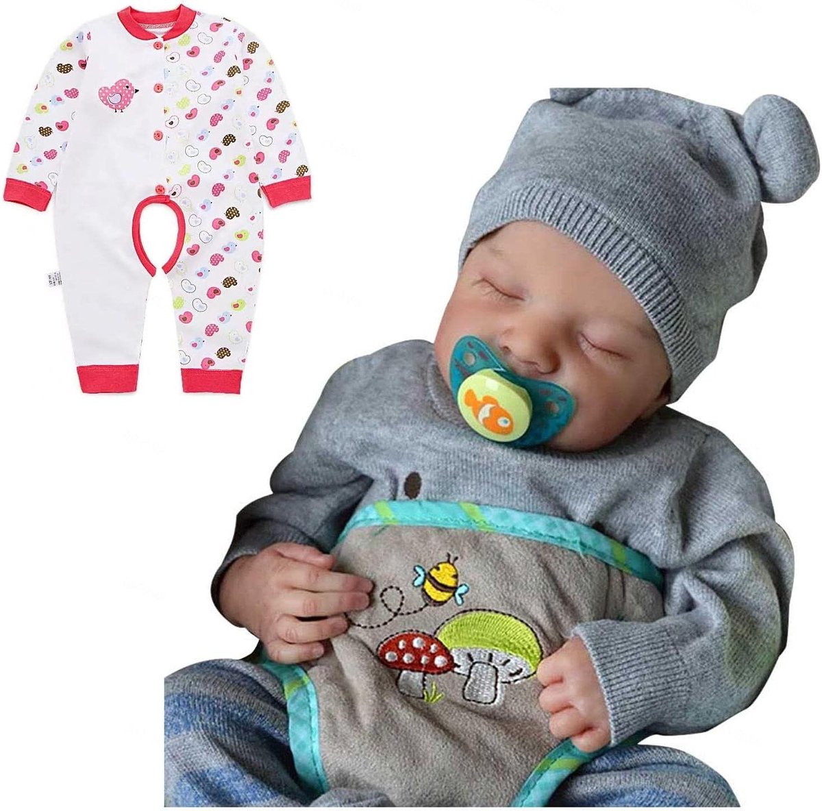Reborn Babypop - Levensachtige Pop Baby Pop - Kinderen Spelen - Volledig Siliconen Lichaam - 48 cm - Meisjes