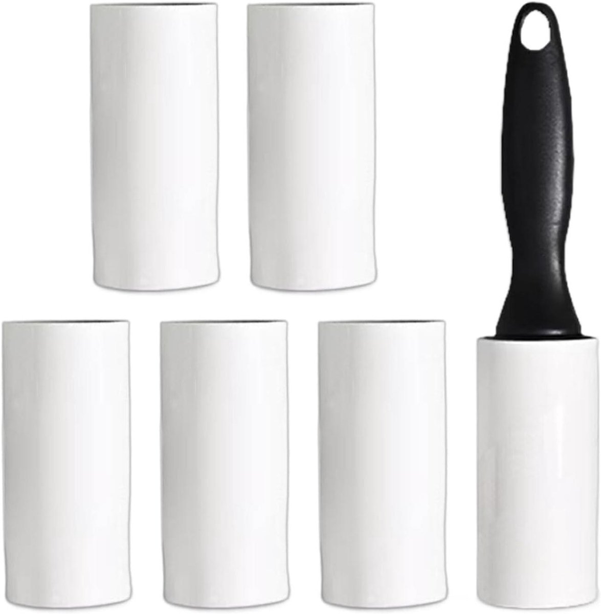 Plakroller Textiel - Kleding Tape Roller - Stof Verwijderen - Superplakkerig Papier - 1 Handvat + 6 Rollen - Niet gespecificeerd