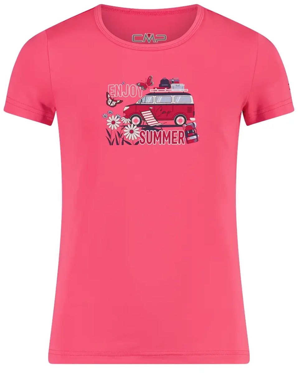 Meisjes T-shirt met bedrukt patroon CMP Roze