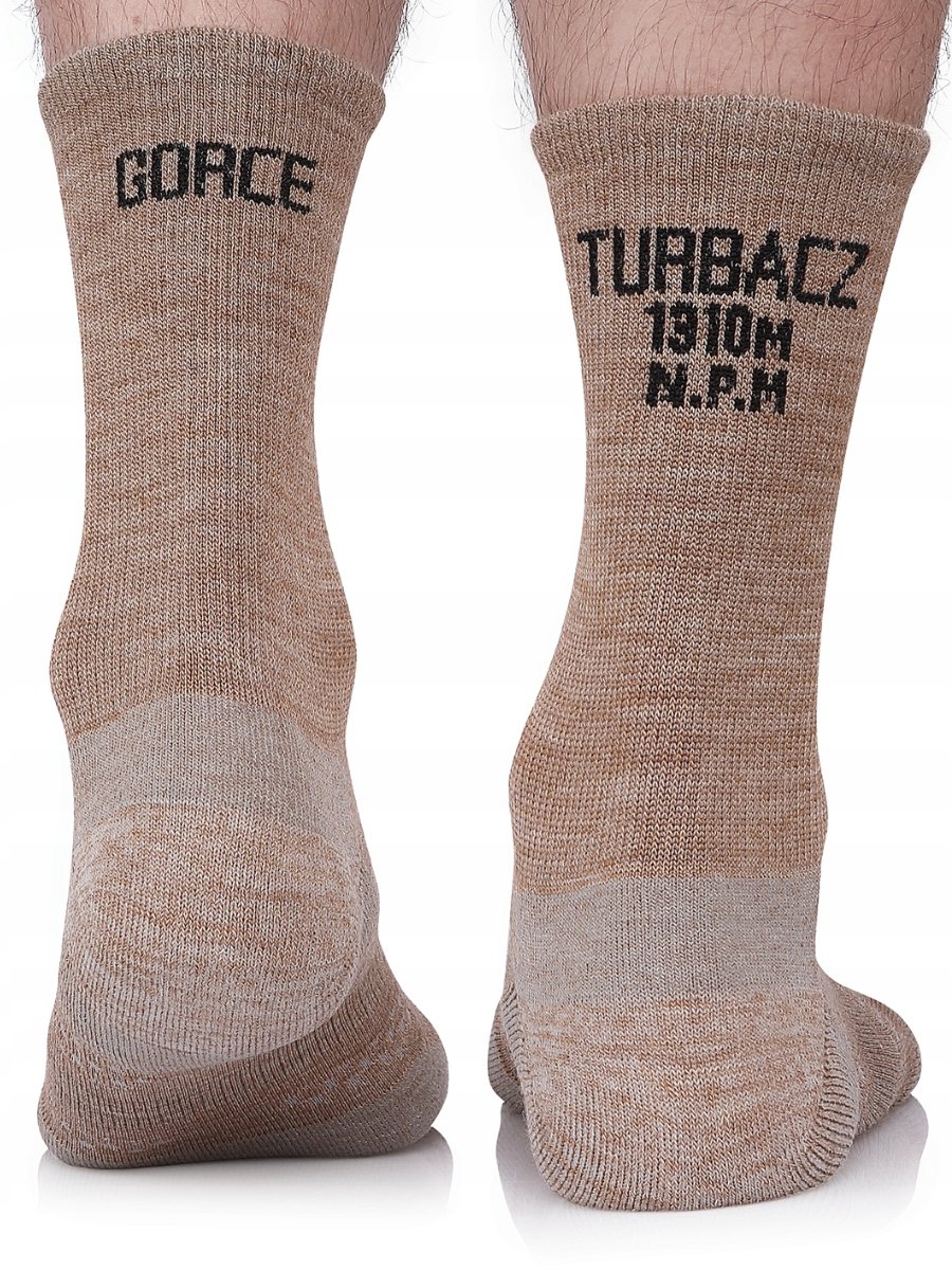 Zwarte Peak Light Merino wandelsokken Beige