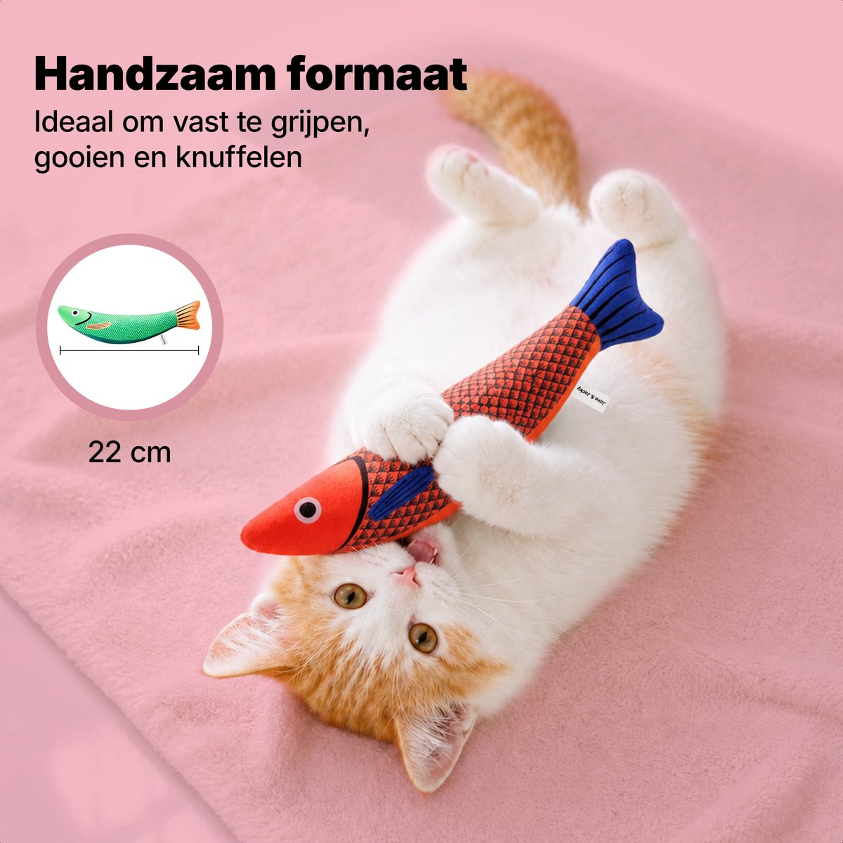 LG Jake and Jacky Kattenspeelgoed met Catnip - 22cm thumbnail 5