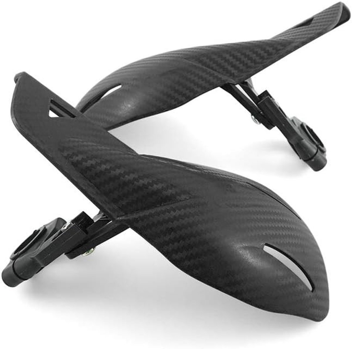 Handbeschermers voor Motorfietsen, 7/8 Inch, Winddicht, Zwart, Bescherming tegen Weersomstandigheden en Vallen