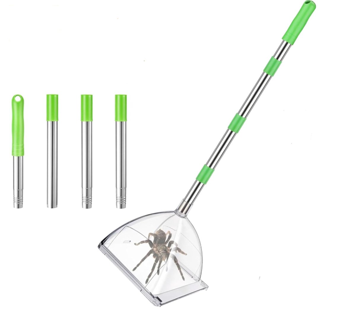 Spinnenverzamelaar met Lange Handgreep – Levende Insectenvanger – Kakkerlakken- en Spinnenval – Kakkerlakkenvanger – Spinnenval – Contactloze Vangst van Grote Insecten
