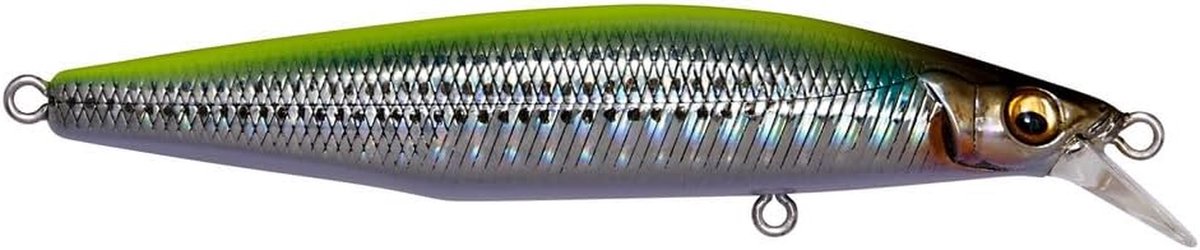 Zinkend Kunstaas - Visaas Lokaas - Vissen Zonder Kansen - Met Rammelaar - 9 cm 11.5g - Chart Back Bora