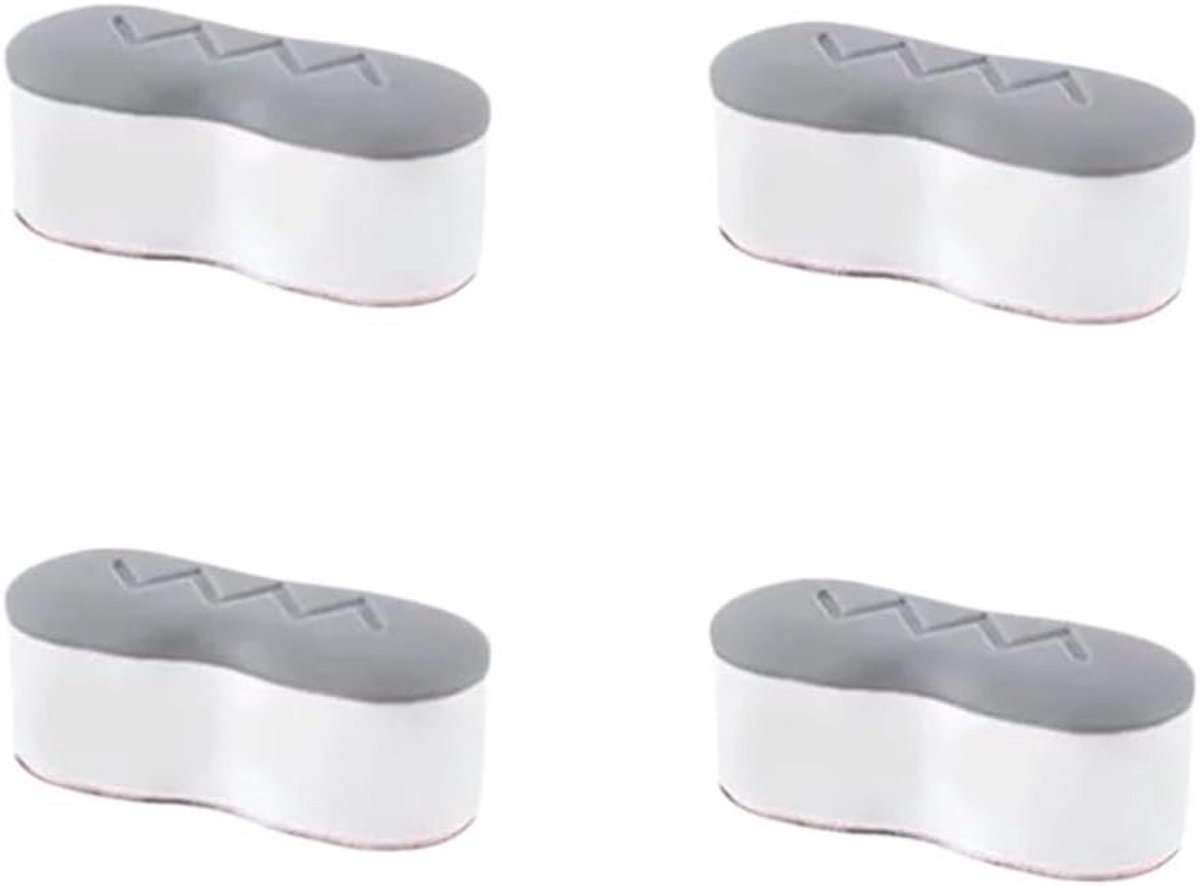 Toiletbril Bumper - Zitkussen Pakking - Badkamer Comfort - Zelfklevend Universeel - 4/8/12 stuks - Wit