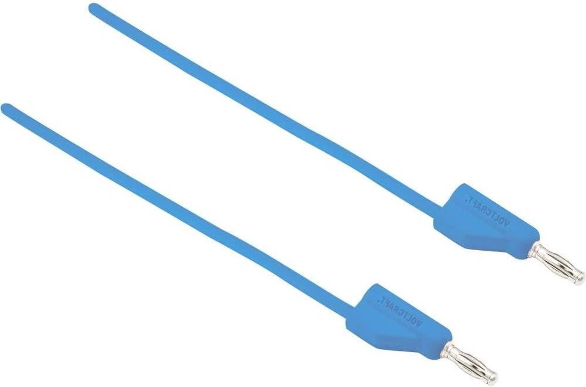 Meetkabel - Testkabel Meetsnoer - Elektrisch testen - Uiterst flexibel - 5.00 m - Blauw
