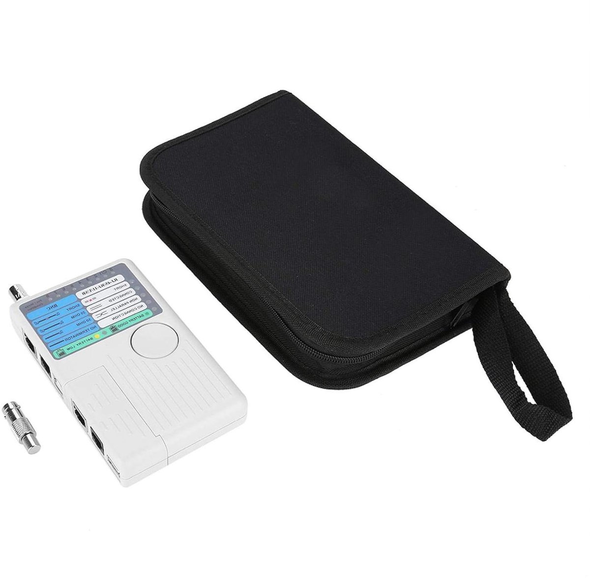 Netwerkkabel Tester - LAN Tester Kabel Tracker - Netwerk Installatie - 4-in-1 Multifunctioneel - 16.2 cm - Grijs