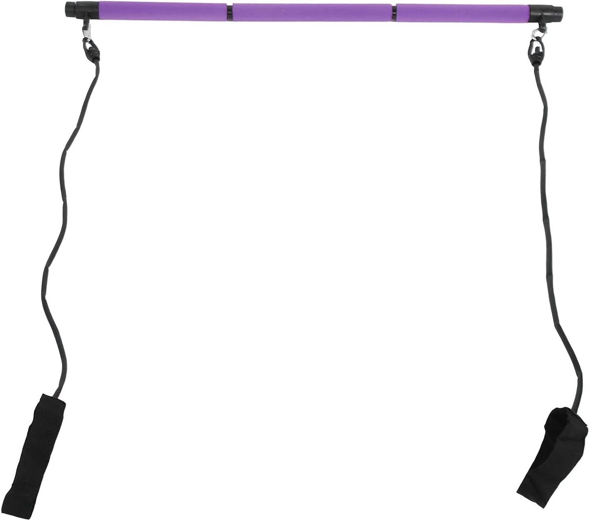 Pilates Bar - Fitness Staaf Yoga - Thuis Body Building - Afneembaar Ontwerp - 89 cm - Paars
