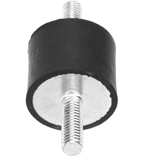 4 Stuks M6 Cilindrische Silentblock, Antivibratie Steunen met Dubbele Schroef voor Motoren en Voertuigen — afbeelding 4