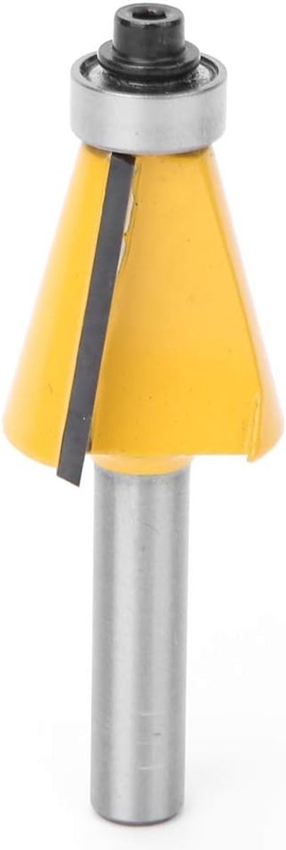 Groeffrees voor Houtbewerking - 8 mm Carbon Stalen Router Bit met 15° Velling voor Precisie en Efficiëntie