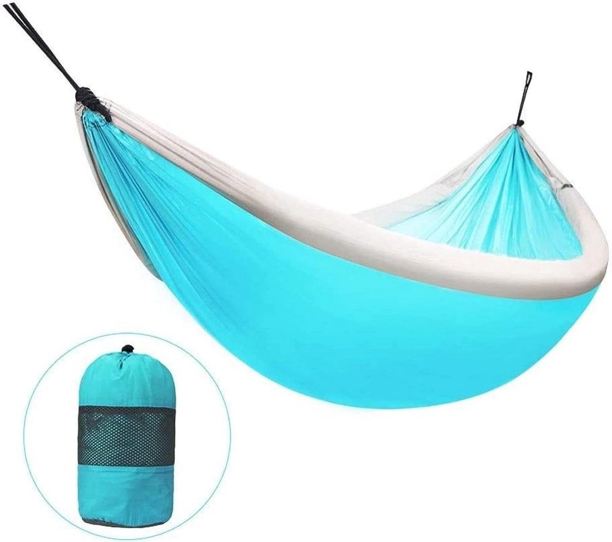 Hangstoel Schommelstoel - Hangmat Stoel - Ontspannen Buiten - Vezelrijk Nylon - 240 cm x 173 cm - Geel