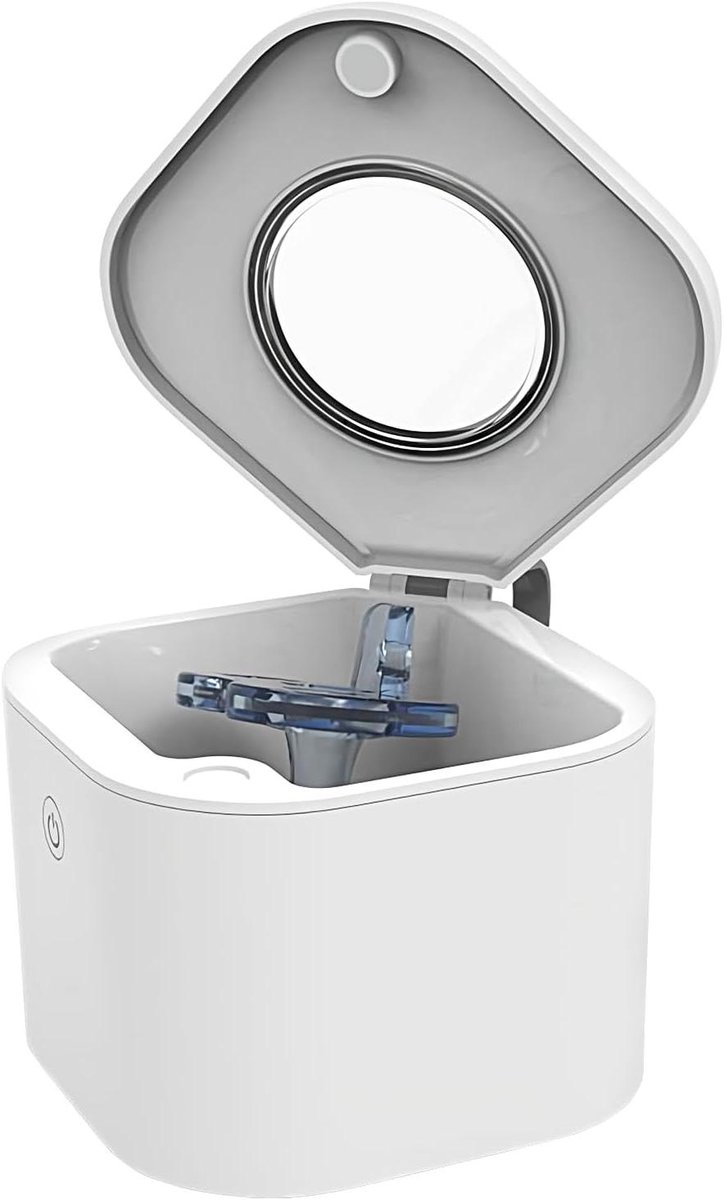 UV Reiniger Mond - Opbergdoos Houder - Persoonlijke Hygiëne - Automatische Uitschakeling - 11 cm - Wit