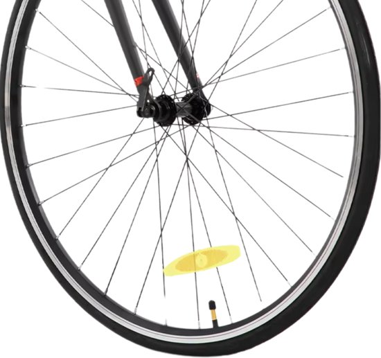 Racefiets 48 cm - Voor dames en heren in de stad en op de weg - Met 14 versnellingen en lichtgewicht aluminium frame - Wit aluminium frame — afbeelding 4