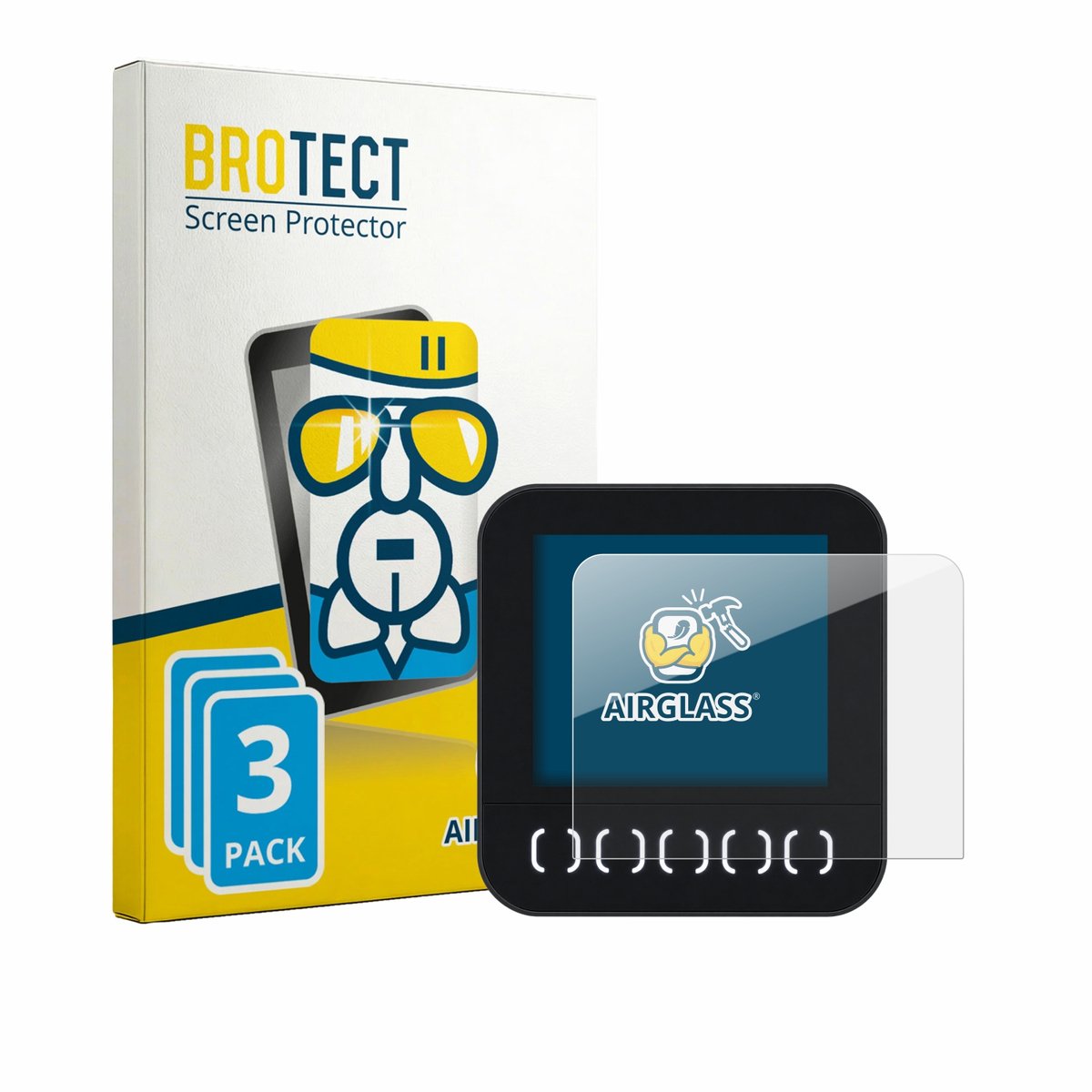 Screenprotector 3 Stuks voor Först TR8D Beschermglas transparant