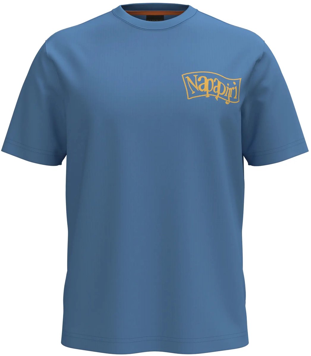 T-shirt Napapijri S-Elior Blauwe Lapis