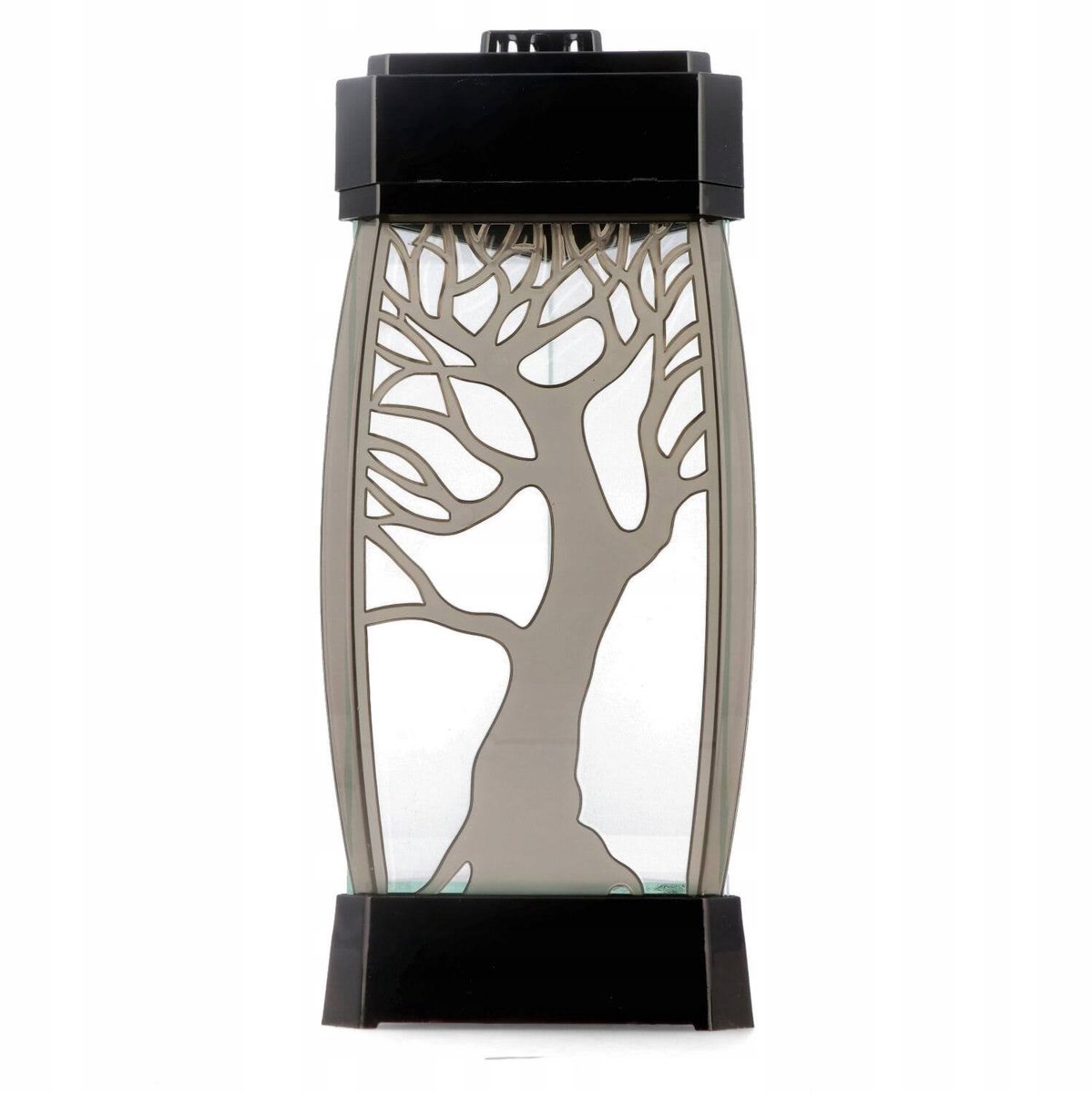 Driehoekige Grafsteenlamp met Boom - 33 cm