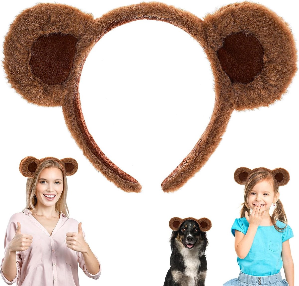 Schattige Paashaas Oren Haarband voor Feestjes, Make-up en Dierenlook - Haaraccessoires voor Volwassenen en Kinderen