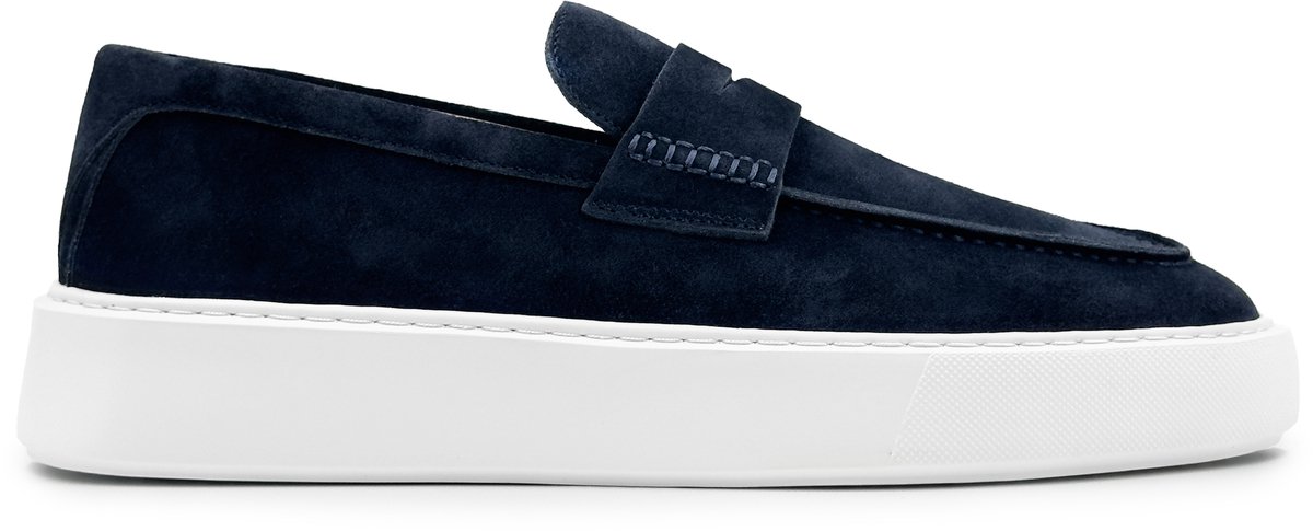Dutch'D ® Loafers - Instapper - Navy Blauw - Luxe - Sportief - Suede leer - Atmos ERA - Maat 45