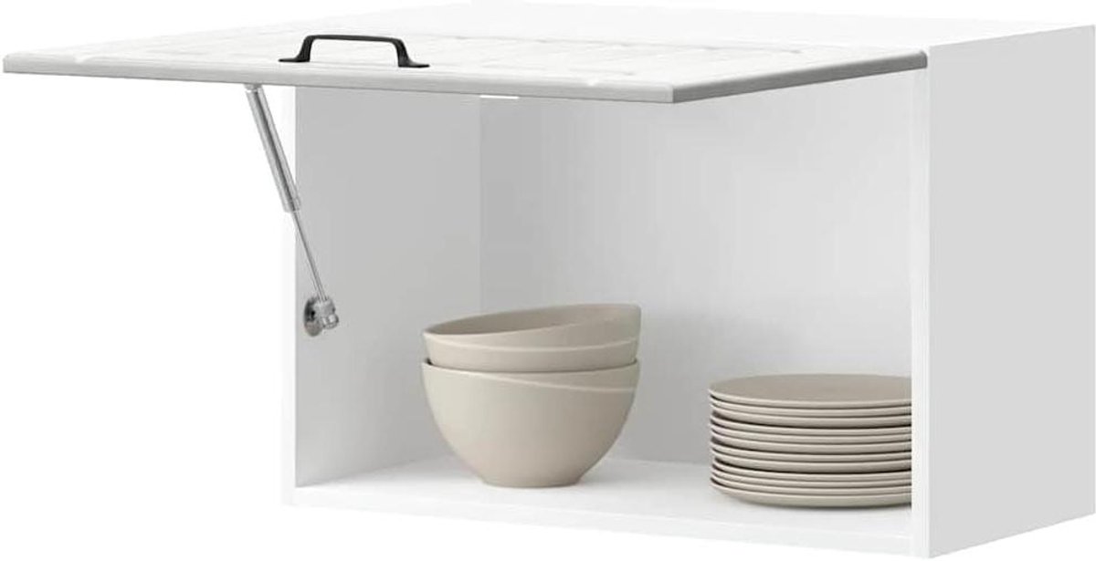 Hangende Opbergkast - Wandkast Keuken - Keuken Ruimte Optimaliseren - Robuust en Duurzaam - 60 x 31 x 40 cm