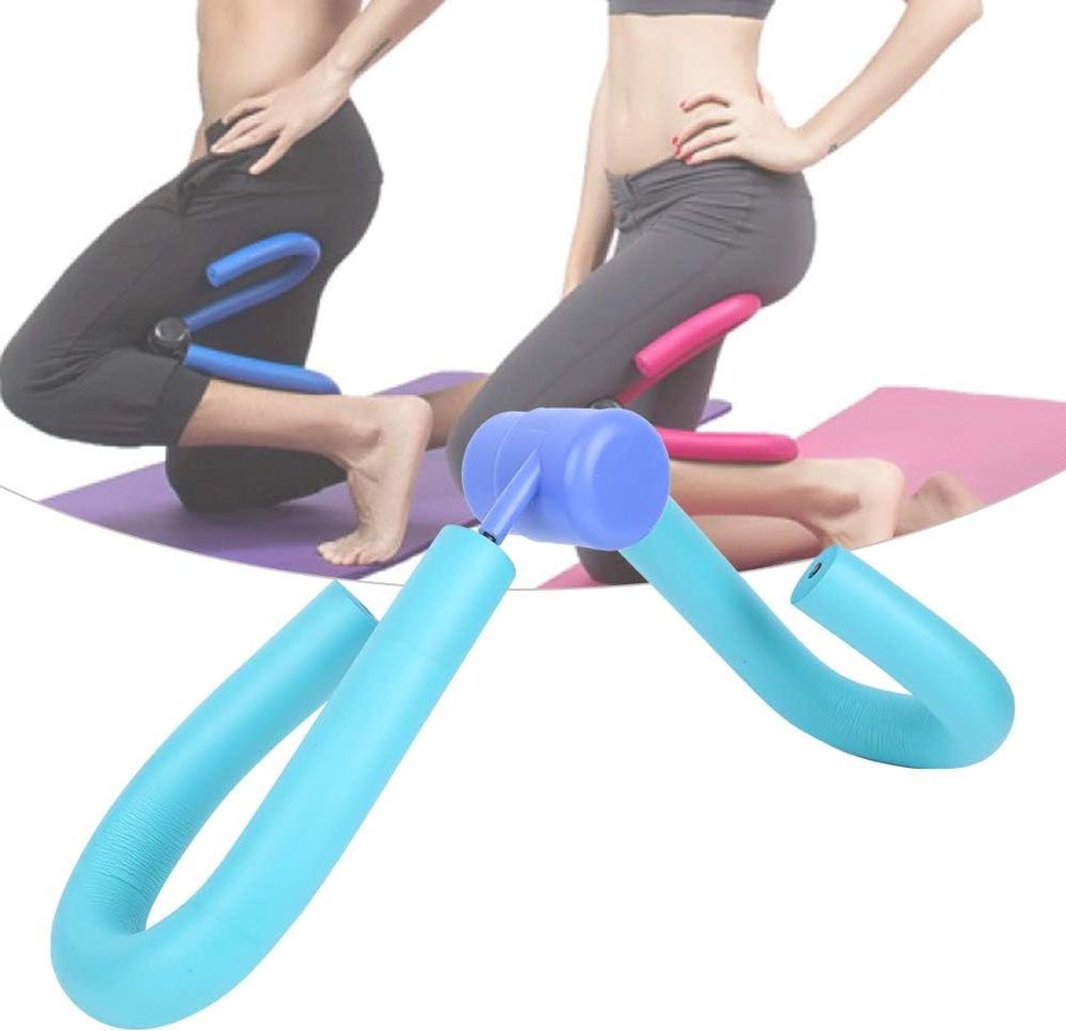 Dij Master Trainer - Beentrainer Arm Trainer - Thuis Fitness - Versterkte Stalen Veer - 51x13 cm - Grijs