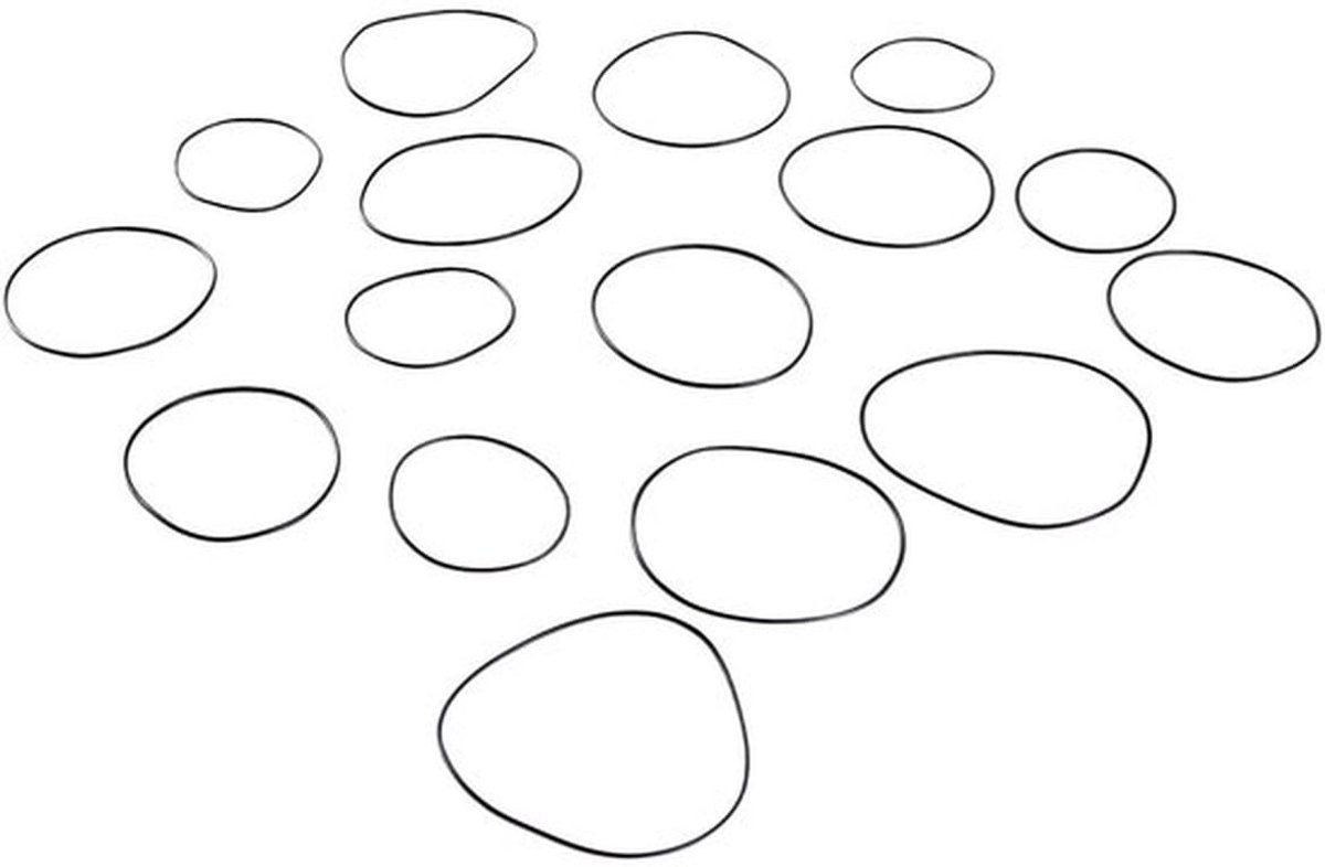 Horlogereparatieset O-ring afdichtingen - Afdichtingsringen 0,5-0,8 mm - Rubber - Waterdicht - Stofdicht - Eenvoudig te installeren - Afdichtingsring