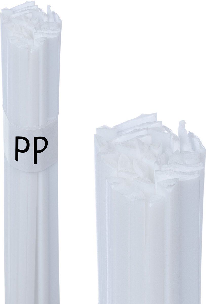 Rosfix Kunststoflasdraad 42 cm - Mix Strip 8 Mm/triangel 3,5 mm - 50 g Wit, Smelttemp. 260–330°C
