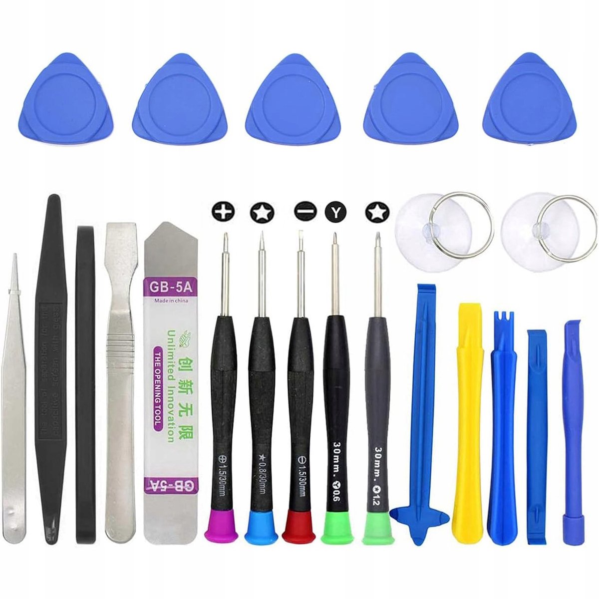 Rosfix Schroevendraaierset 25-Delig Reparatie - Precisie Ergonomisch - TORX T2/T5/T6, Pentalobe