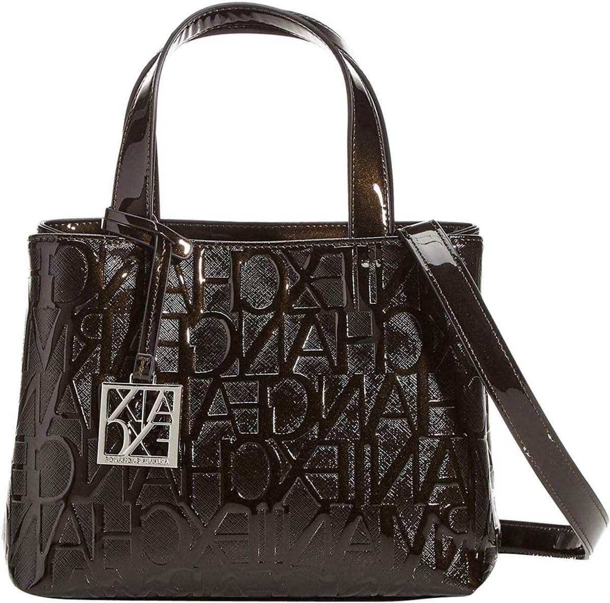 Dames Handtas - Schoudertas Hobo - Dagelijks Gebruik - Afneembare Charm - Klein Formaat - Zwart