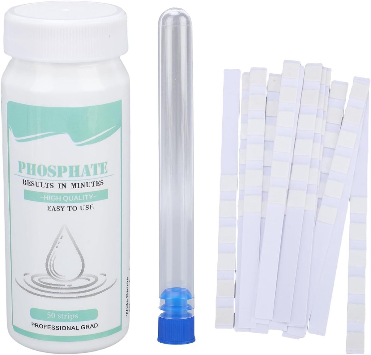 50 Stuks PO4 Teststrips voor Zwembad, Aquarium en Drinkwater - Snelle en Nauwkeurige Waterkwaliteitsmeting voor Vijver en Hot Tub