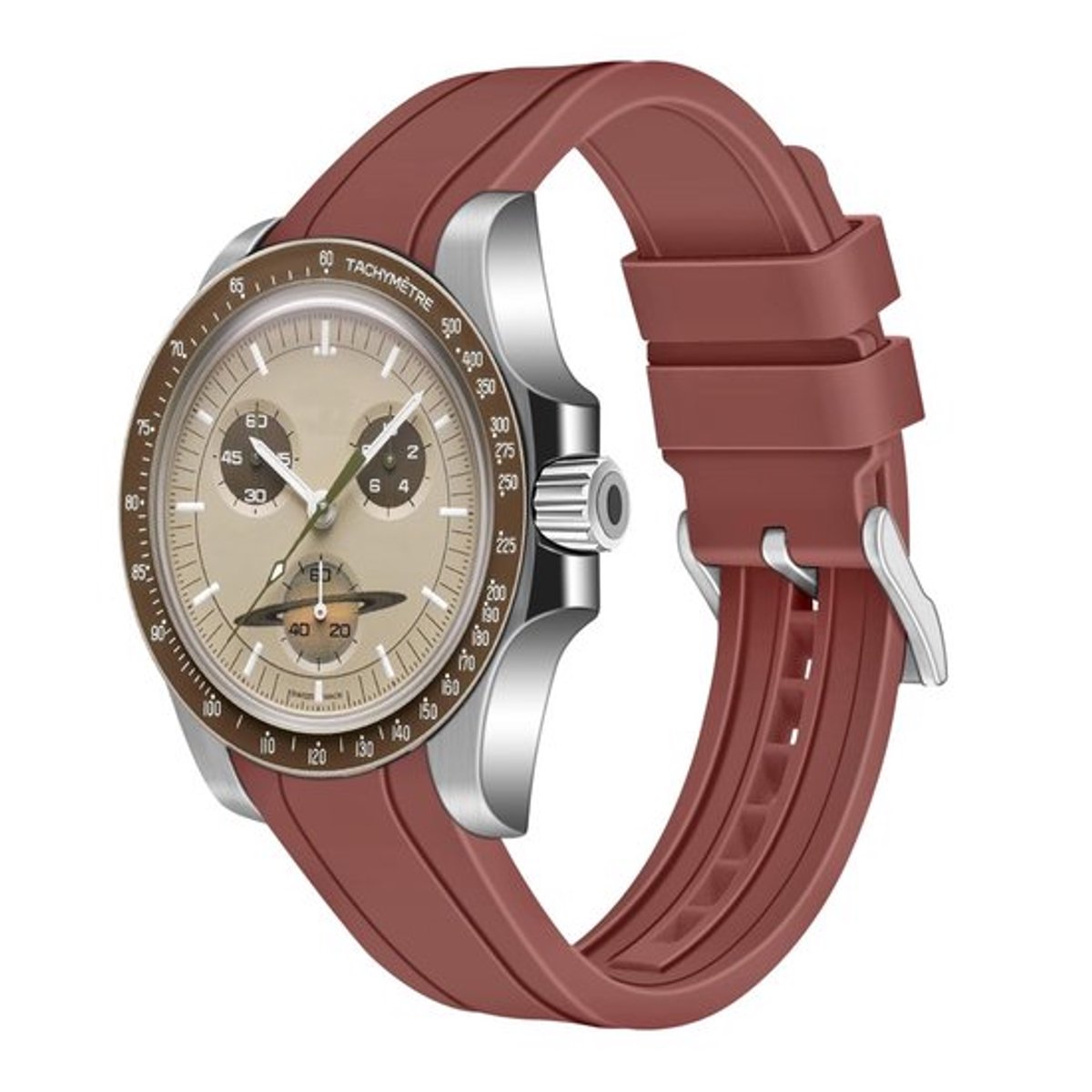 Horlogeband 20/22mm - Zacht Siliconenrubber - Sporthorlogeband - Universele Compatibiliteit - Roestvrijstalen Sluiting - Comfortabel Draagcomfort