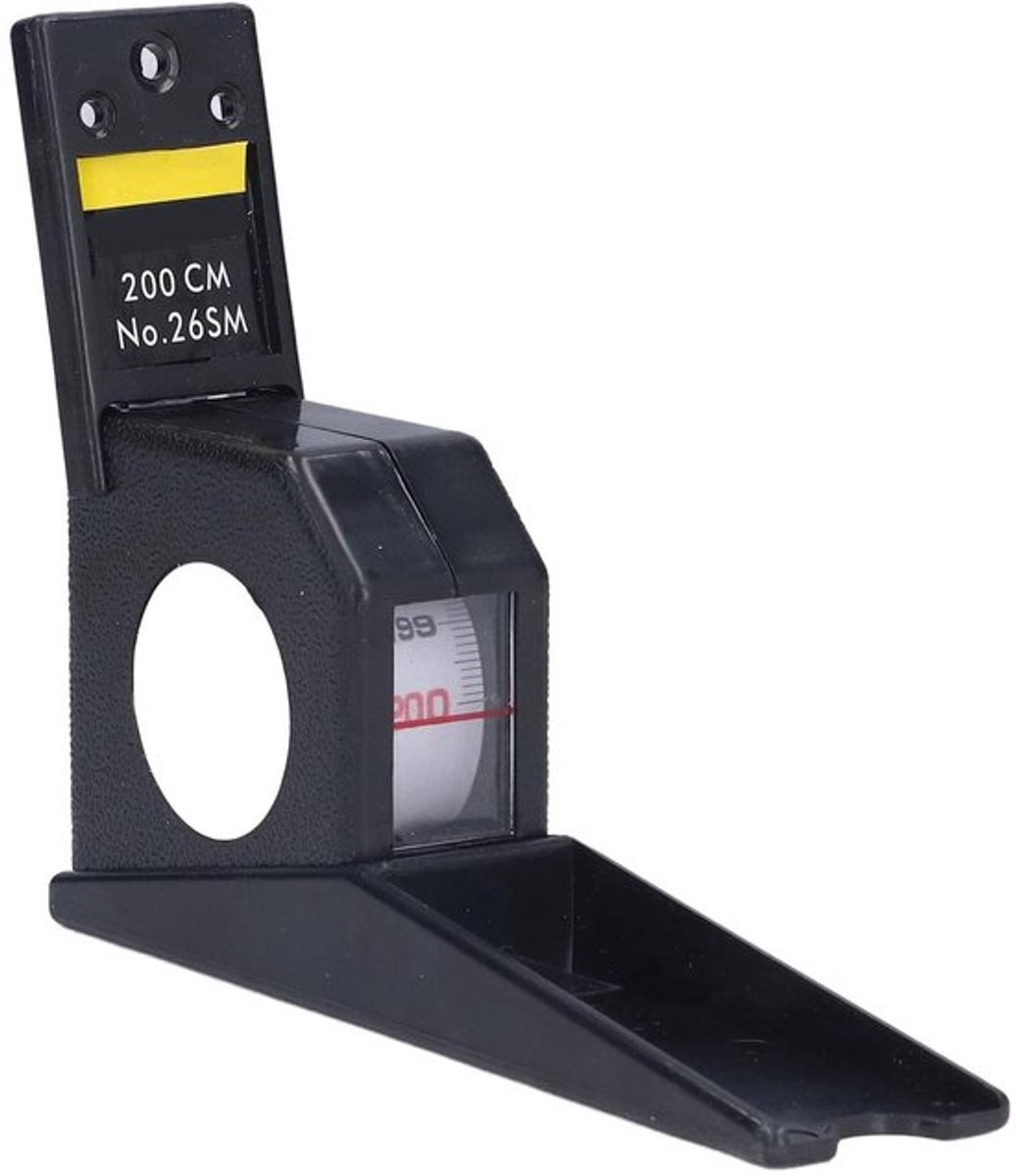 Hoogtemeter 2 Meter - Wandmontage - Intrekbaar Meetinstrument - Nauwkeurigheid 1 mm - ABS Materiaal - Geschikt voor Kinderen/Volwassenen - Lengtemeter