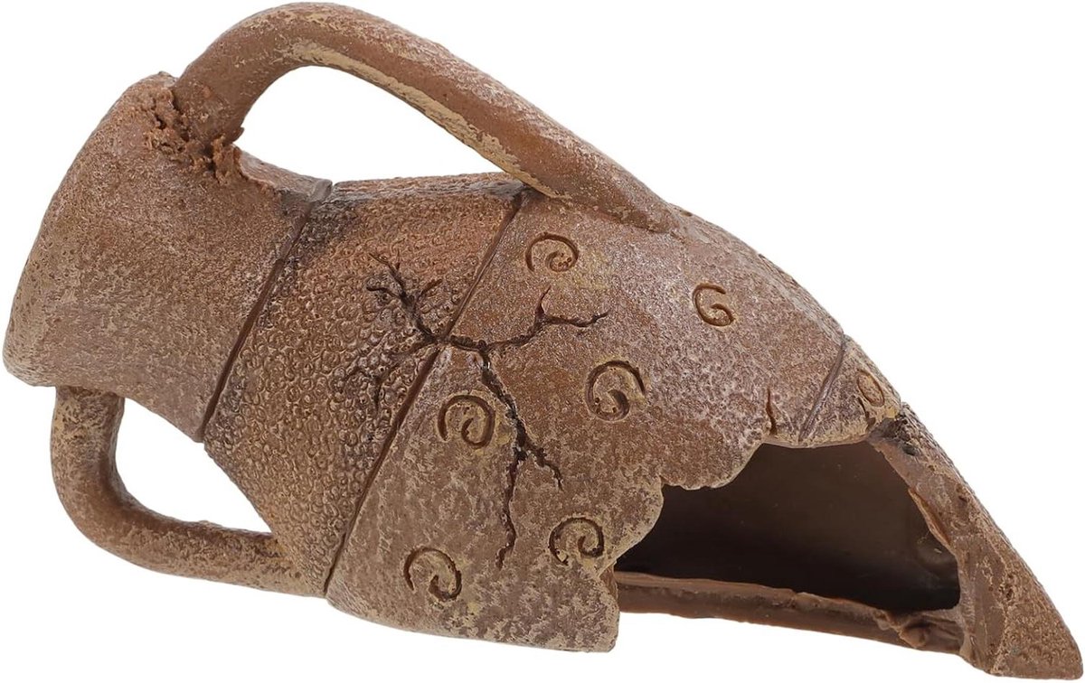 Reptielengrot Ornament - Kruipbox Decoratie - Veilig Schuiladres - Realistisch Ontwerp - 18x9x7 cm - Niet gespecificeerd