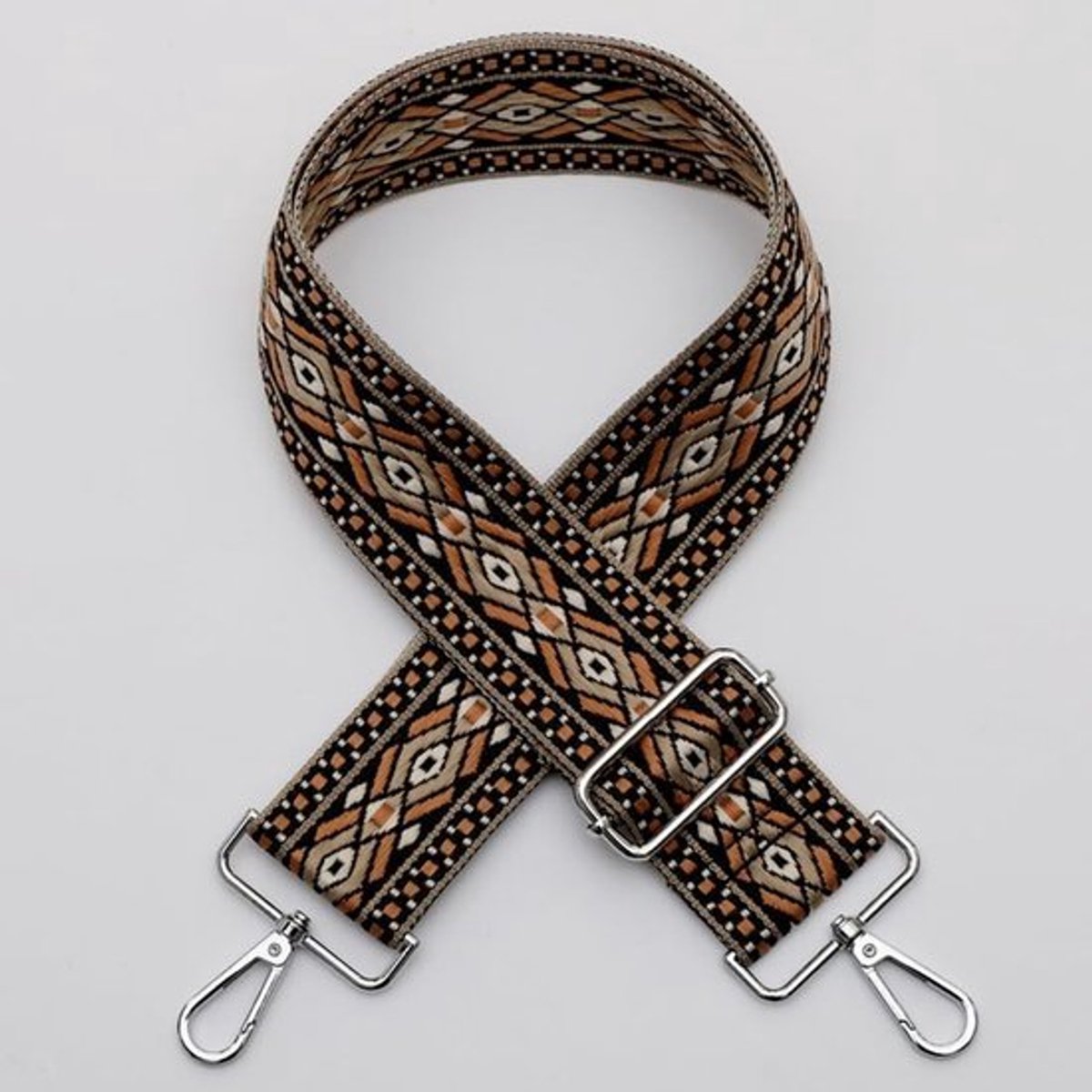 Tasriem Verstelbaar 75-130 cm - Schouderriem - Vervangende Riem - Tassenriem - Nylon - Robuuste Hardware - Schouderband