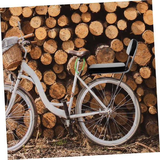 Bagagedrager kussen-kinderzitje fiets achter 6 jaar-fietszadelrugleuning - Lichtgewicht achterzadelkussen - Fietsachterzadelschuim - Zwart - 28x17 cm — afbeelding 3